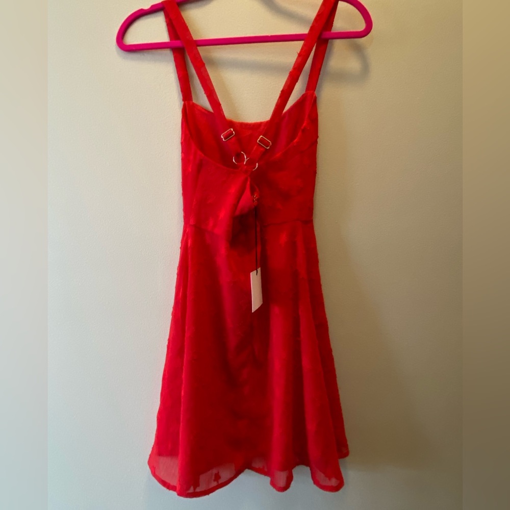 🆕 REVOLVE by the way. Makayla Star Mini Dress in Red - Picture 8 of 10